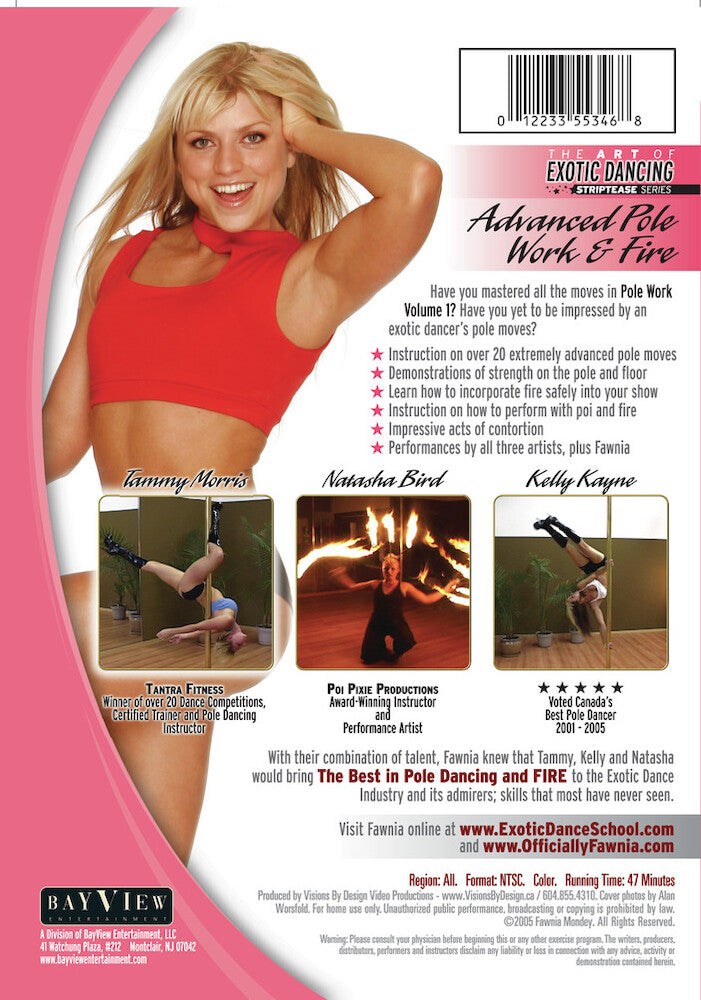 Striptease Series: Advanced Pole Work & Fire - Back Panel - 