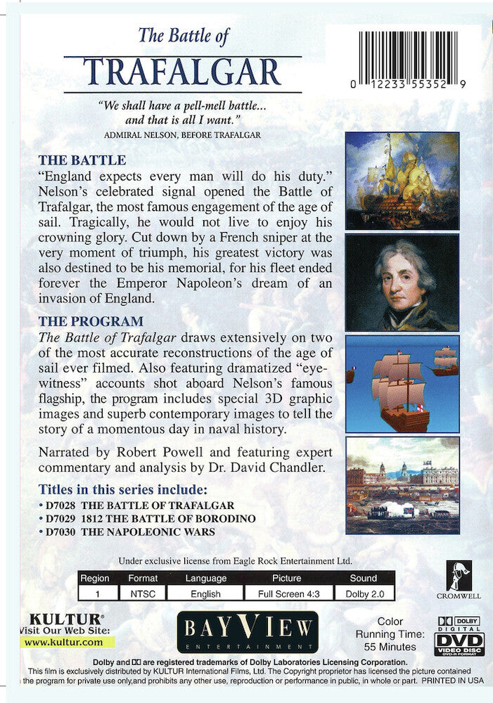 The Battle Of Trafalgar - Back Panel - 