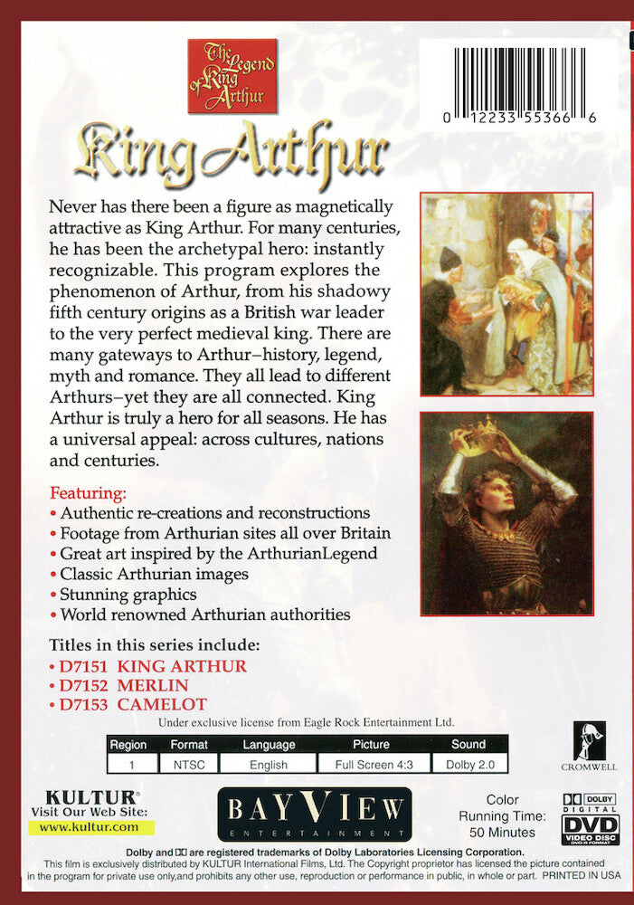The Legend Of King Arthur: King Arthur - Back Panel - 