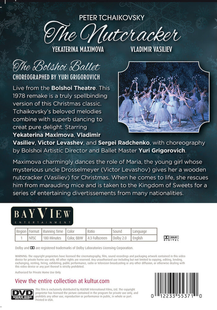 The Nutcracker (Bolshoi Ballet) - Back Panel - 