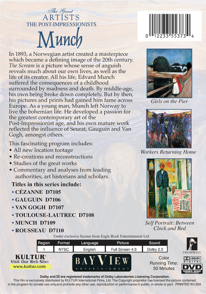 The Post-Impressionists: Munch - Back Panel - 