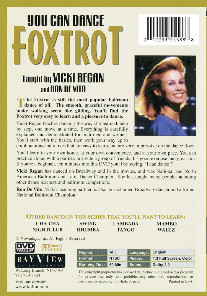 You Can Dance: Foxtrot - Back Panel - 
