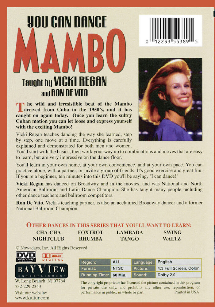 You Can Dance: Mambo - Back Panel - 