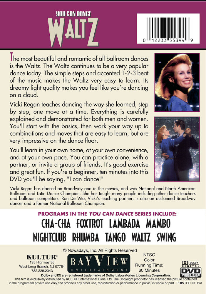 You Can Dance: Waltz - Back Panel - 