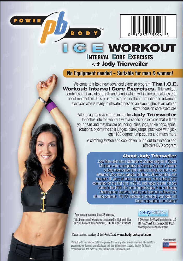 Powerbody ICE: Interval Core Exercises - Back Panel - 
