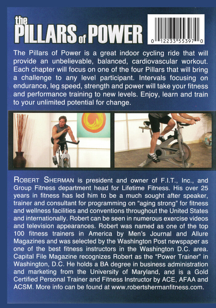 Pillars of Power: Indoor Cycling with Robert Sherman - Back Panel - 