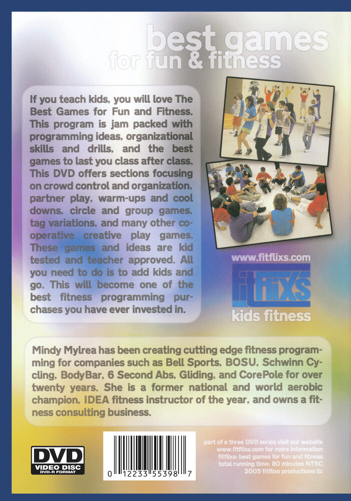 Mindy Mylrea: Best Games for Fun & Fitness for Kids - Back Panel - 