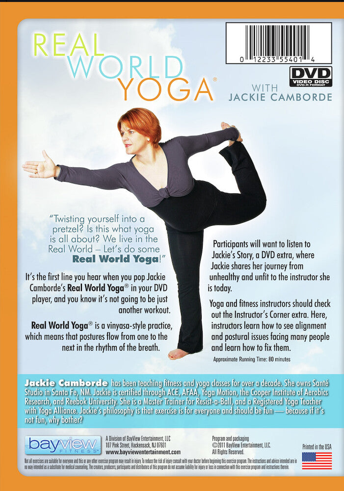 Real World Yoga: Yoga Everybody Can Do - Back Panel - 