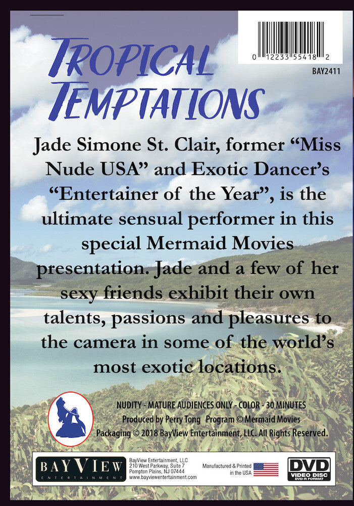 Mermaid Movies Presents: Tropical Temptations - Back Panel - 