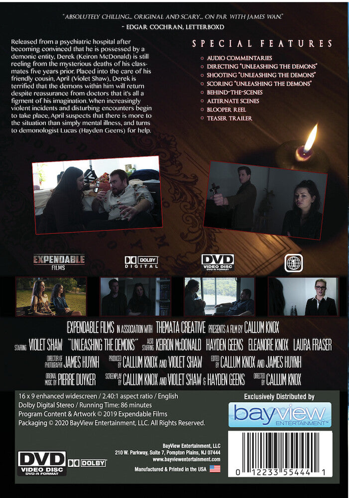 Unleashing the Demons - Back Panel - 