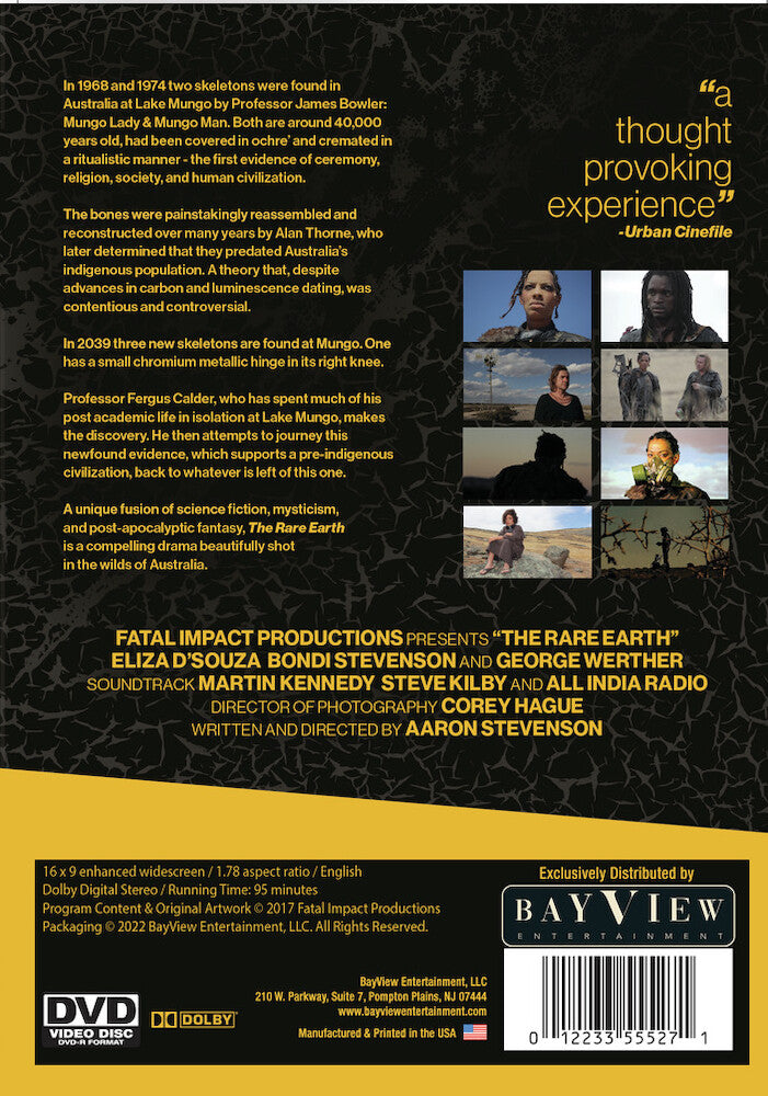 The Rare Earth: Director's Cut - Back Panel - 