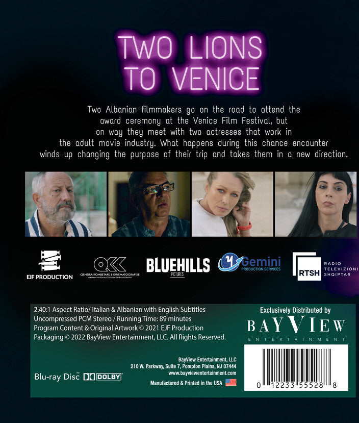 Two Lions to Venice [Blu-ray] - Back Panel - 