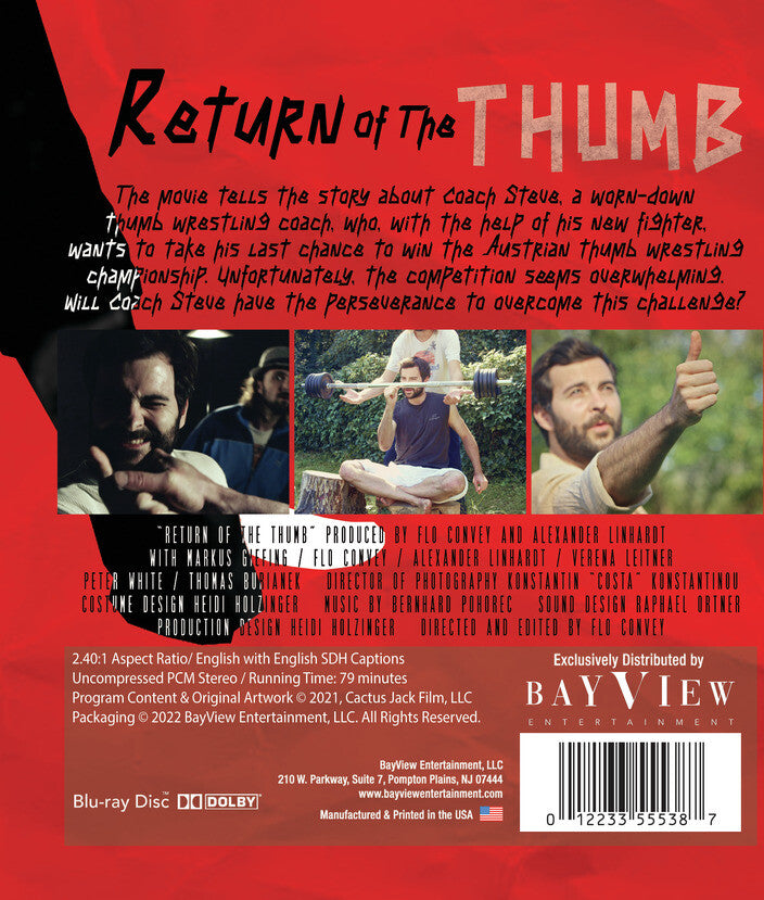 Return of the Thumb [Blu-ray] - Back Panel - 