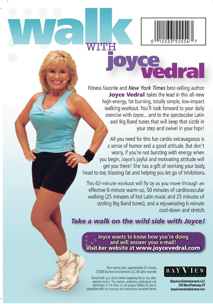 Joyce Vedral: Walk With Joyce - Back Panel - 