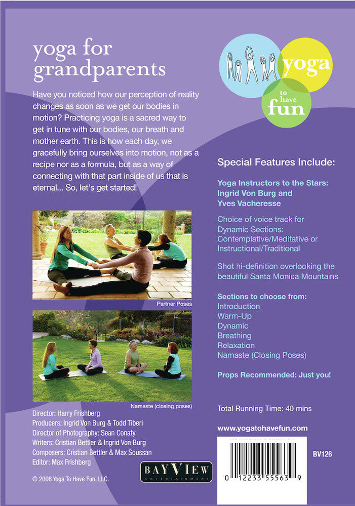 Yoga for Grandparents - Back Panel - 