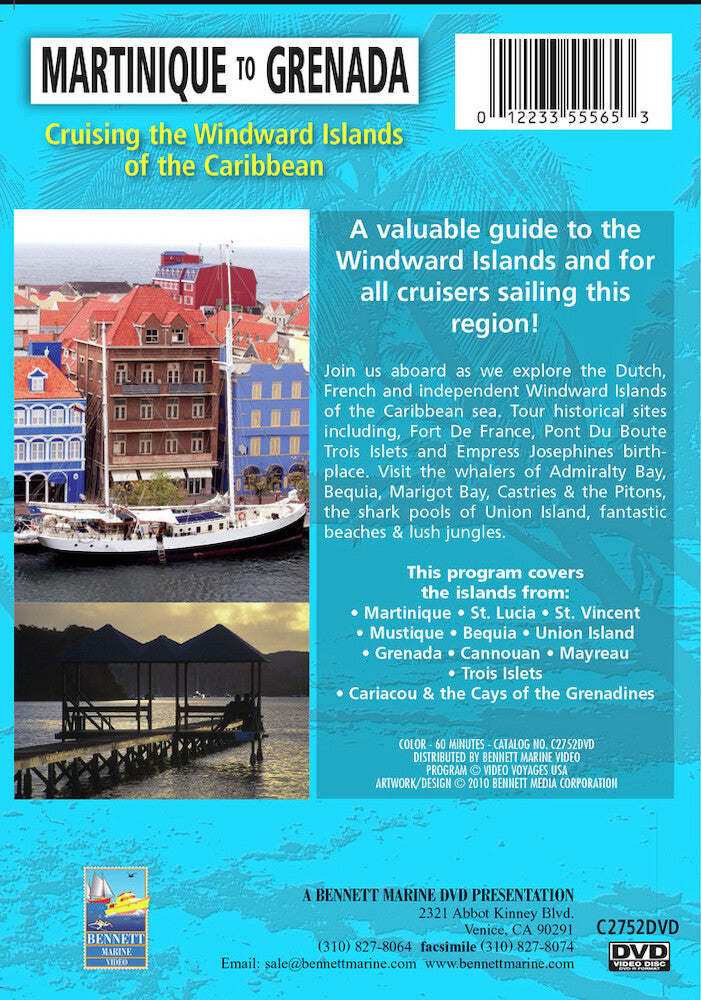 Cruising the Windward Islands of the Caribbean: Martinique to Grenada - Back Panel - 