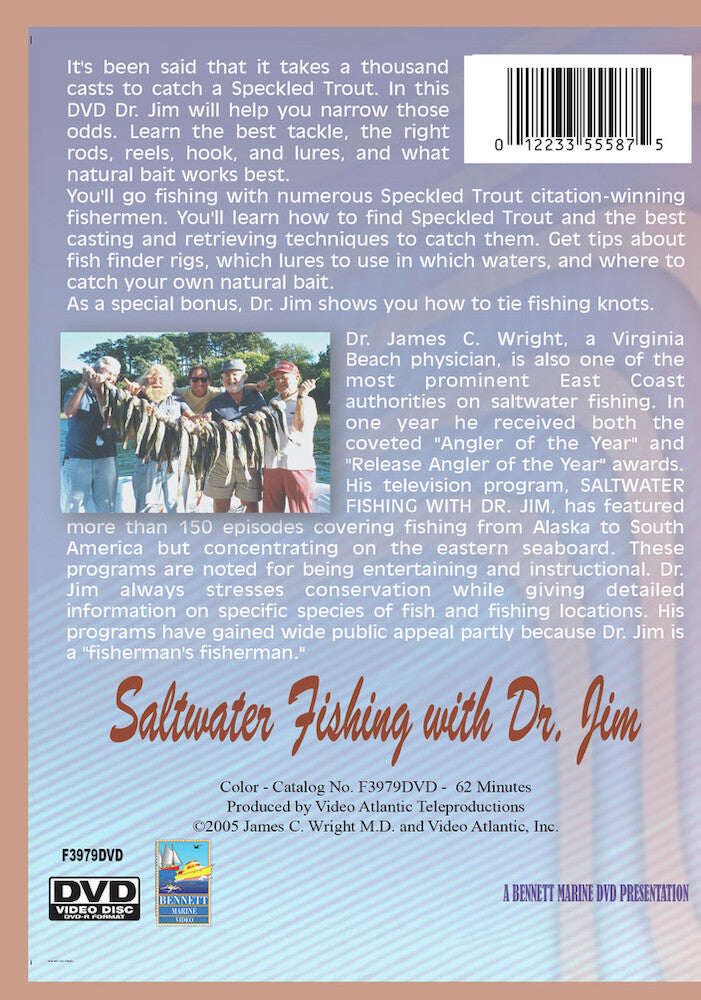 How To Catch Speckled Trout & How To Tie Fishing Knots - Back Panel - 