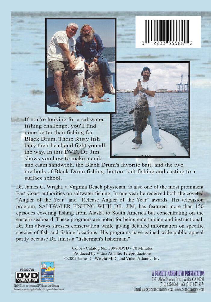 How To Catch Black Drum & Fishing 101 For Beginners - Back Panel - 