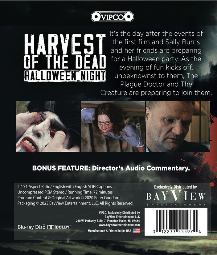 Harvest of the Dead: Halloween Night [Blu-ray] - Back Panel - 