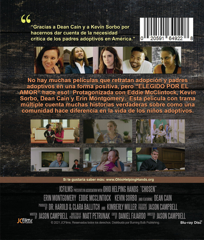 elegido por el amor - Back Panel - Blu-ray