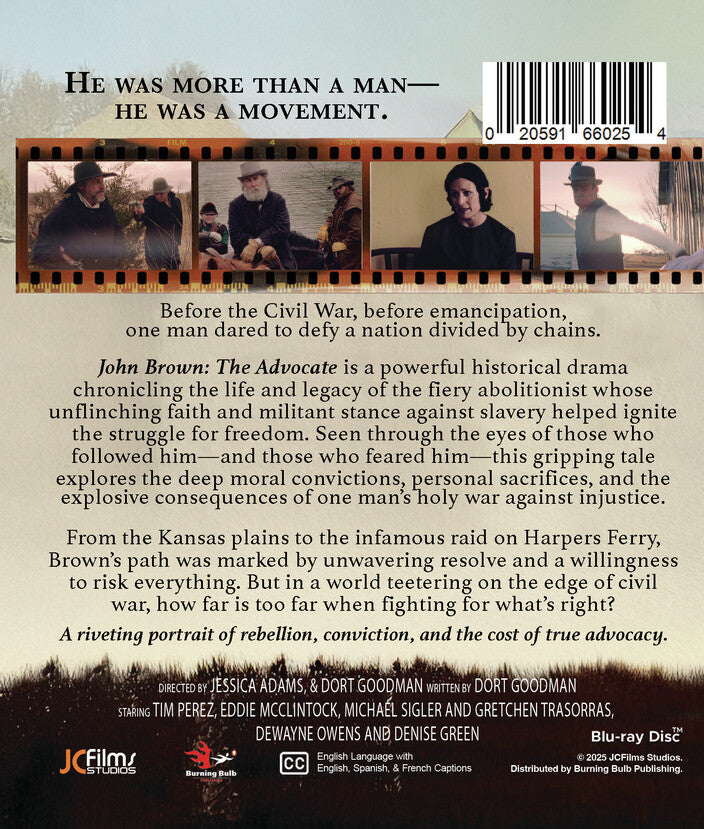 john brown the advocate - Back Panel - Blu-ray