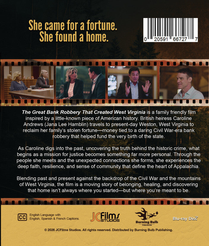 The Great Bank Robbery That Created West Virginia [Blu-ray] - Back Panel - 