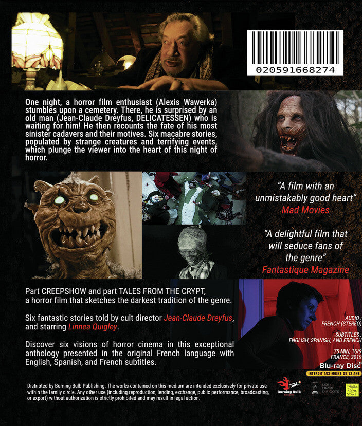 Necrologies [Blu-ray] - Back Panel - 