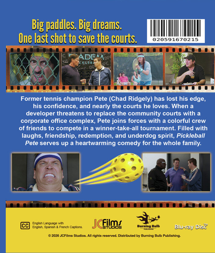 Pickleball Pete [Blu-ray] - Back Panel - 