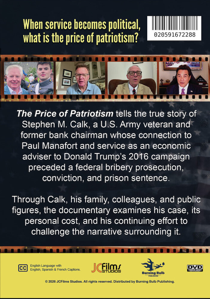 The Price of Patriotism - Back Panel - 