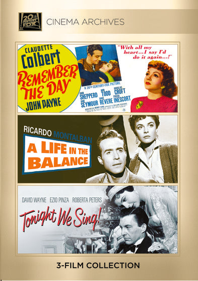 Remember The Day 1941; A Life In The Balance 1955; Tonight We Sing 1953 - 