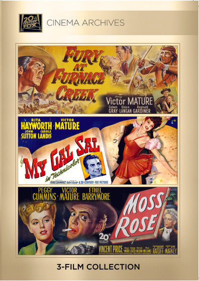 (Victor Mature Set) Fury at Furnace Creek 1948; My Gal Sal 1942; Moss Rose 1947 - 