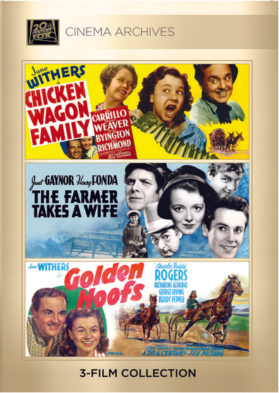 (Jane Withers Set) Chicken-Wagon Family 1939; Farmer Takes A Wife 1935; Golden Hoofs 1941 - 