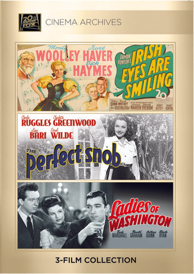 (Anthony Quinn Set) Irish Eyes Are Smiling 1944; The Perfect Snob 1941; Ladies Of Washington 1944 - 