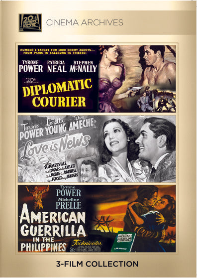 (Tyrone Power Set) Diplomatic Courier 1952; Love Is News 1937; American Guerilla In The Philippin - 