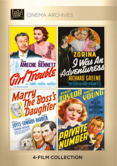 Girl Trouble; I Was An Adventuress; Marry The Boss's Daughter; Private Number - 