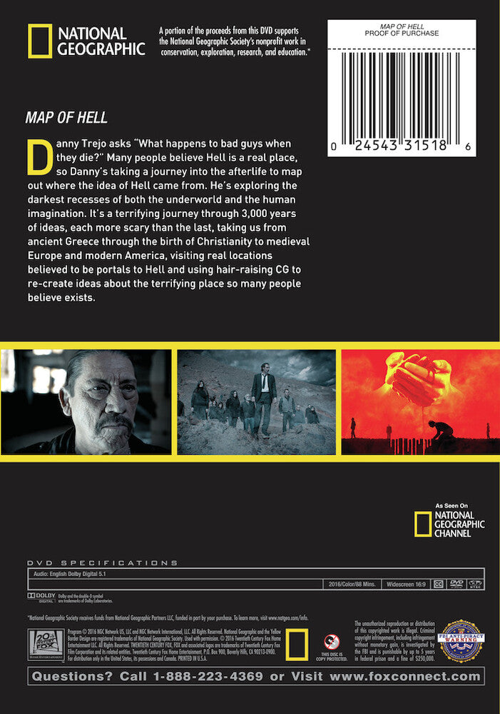 map of hell - Back Panel - DVD