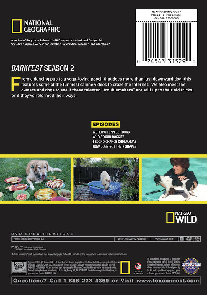 barkfest season 2 - Back Panel - DVD