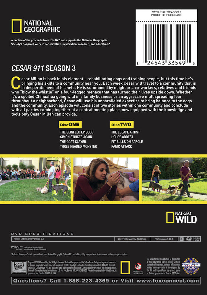 cesar 911 s3 - Back Panel - DVD