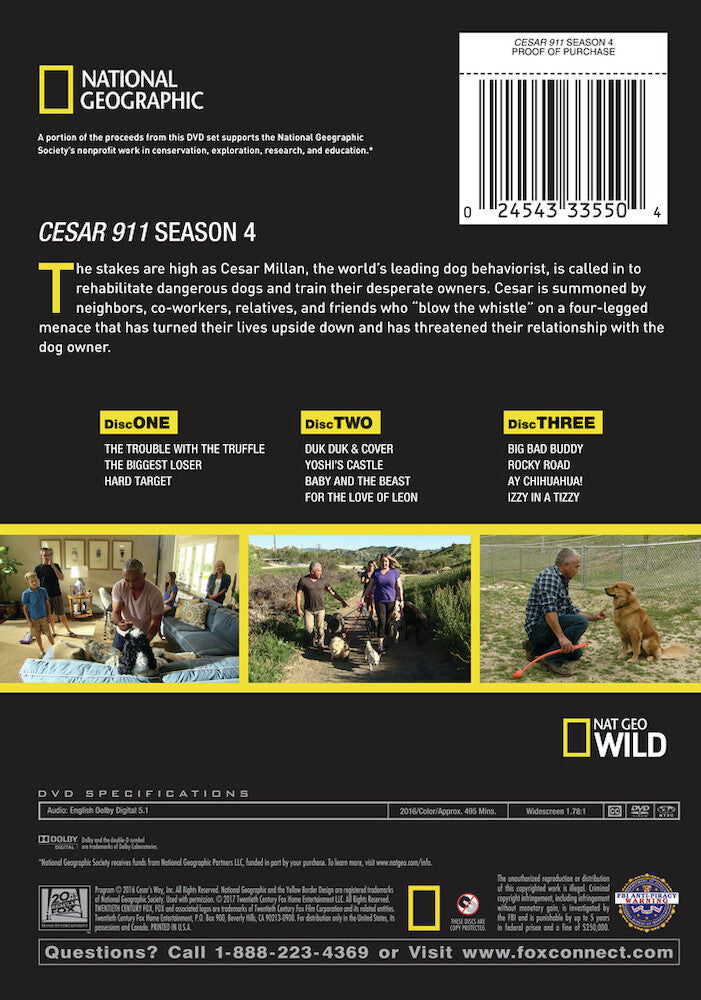 cesar 911 season 4 - Back Panel - DVD