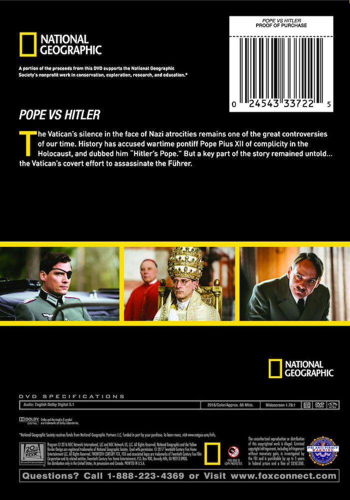 pope vs. hitler - Back Panel - DVD