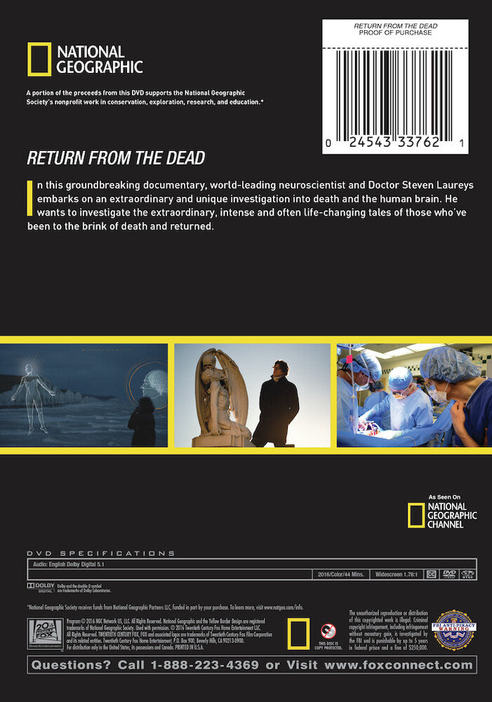 return from the dead - Back Panel - DVD