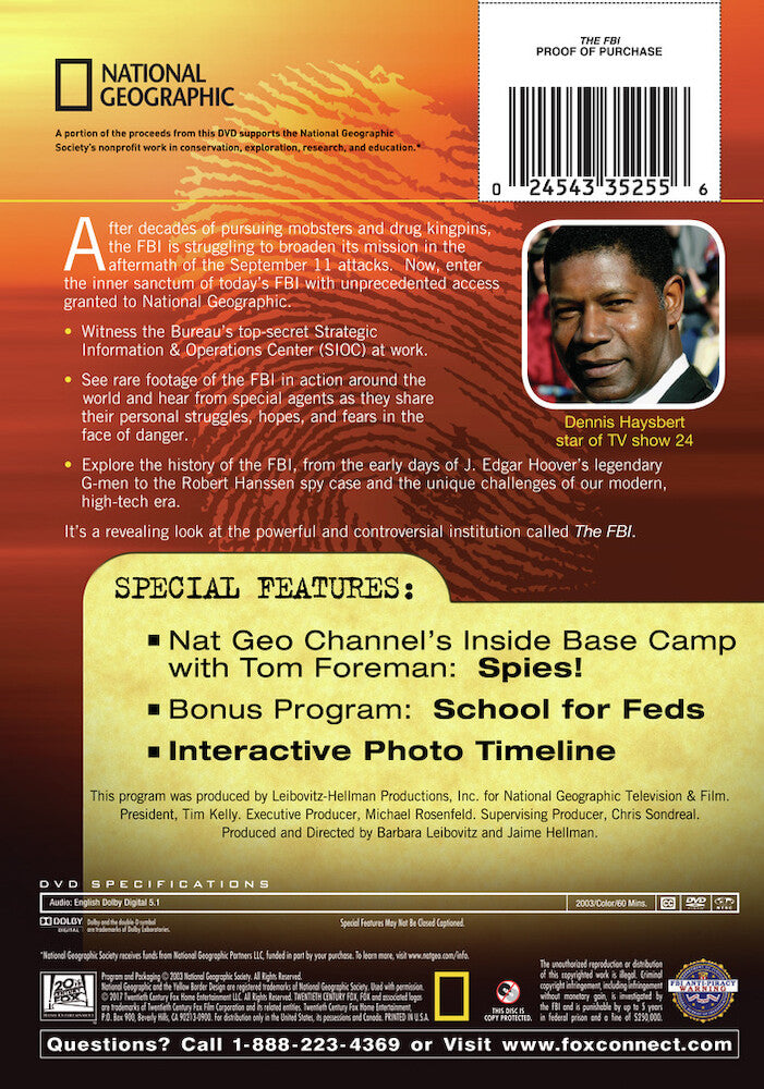 the fbi: a revealing inside look at the bureau - Back Panel - DVD