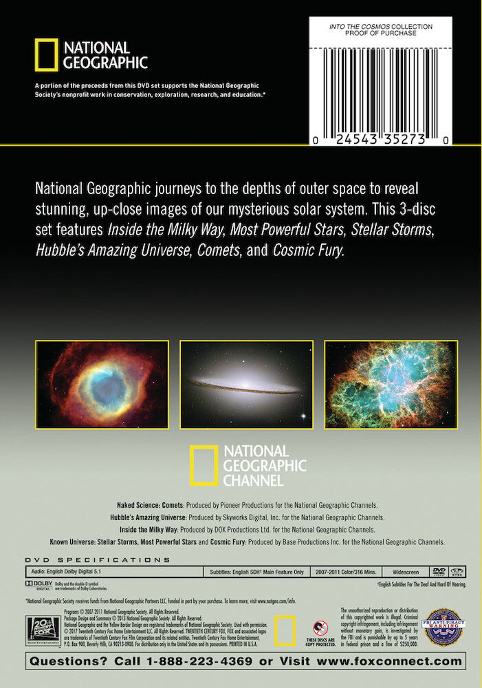 national geographic: into the cosmos collection - Back Panel - DVD