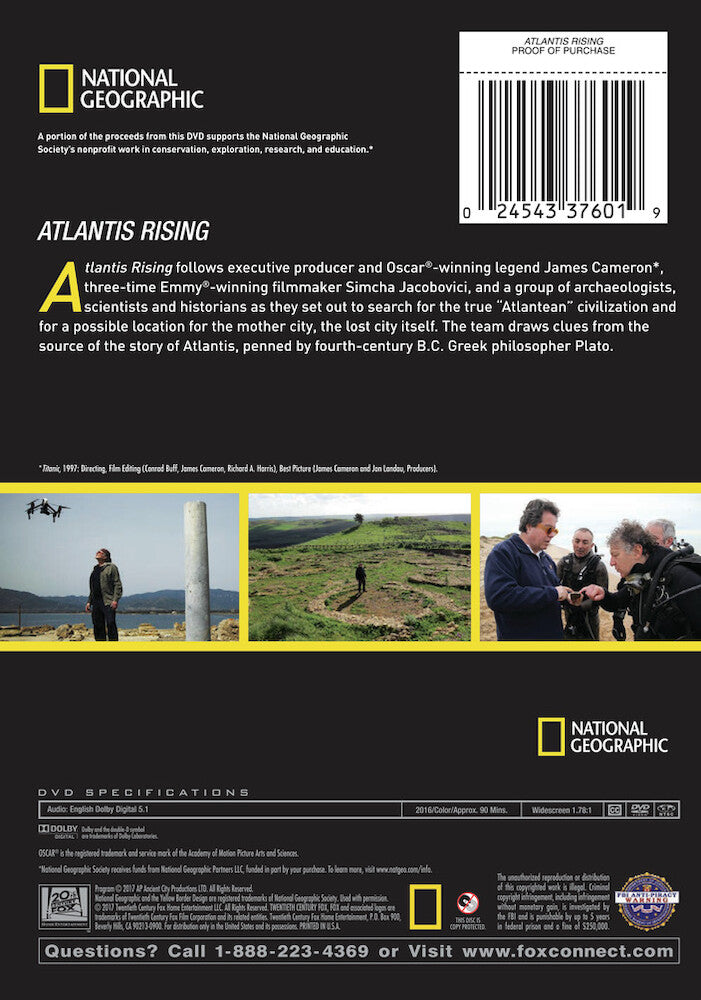 atlantis rising - Back Panel - DVD