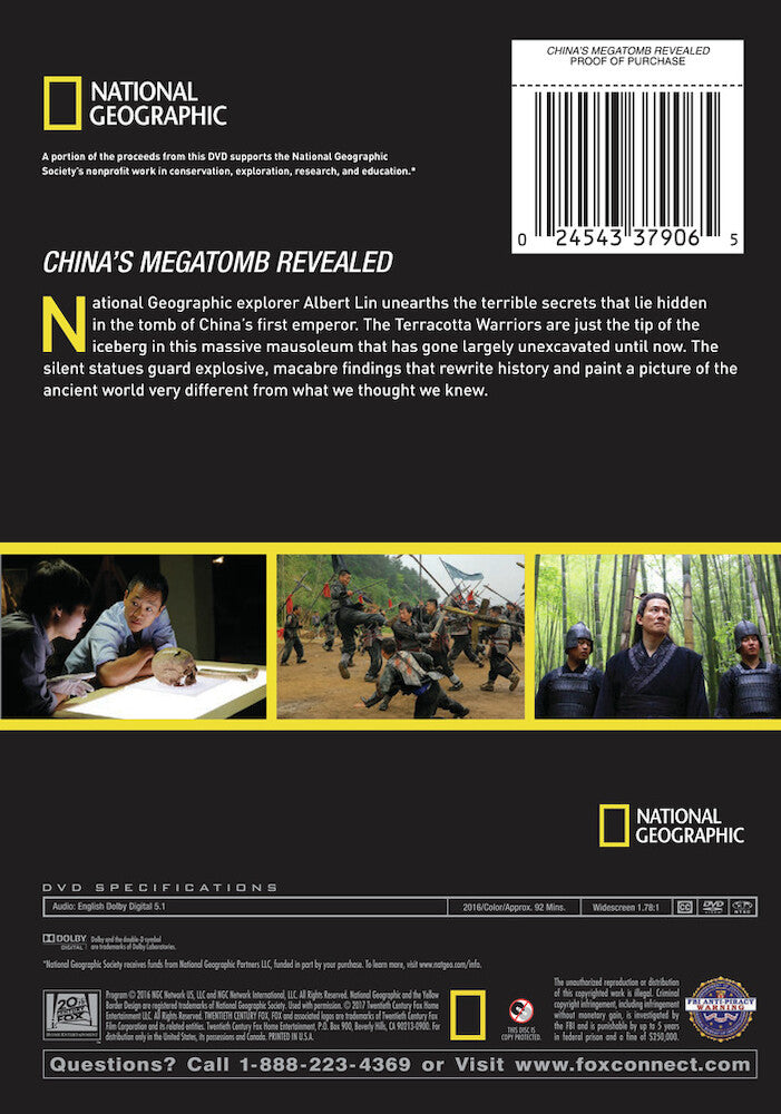 china's megatomb revealed - Back Panel - DVD