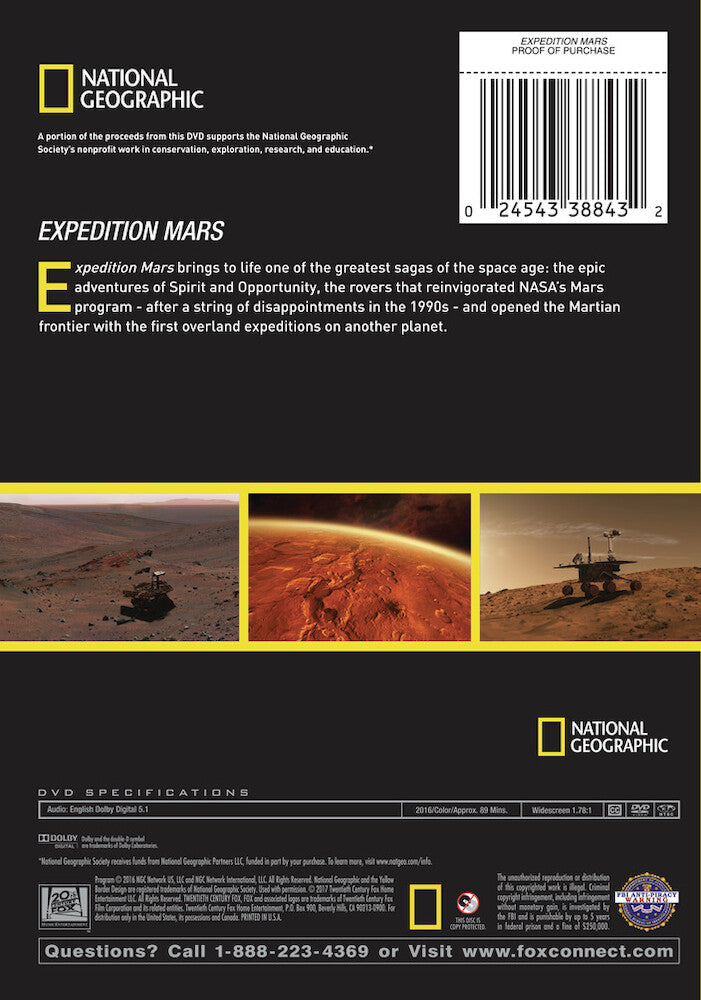 expedition mars - Back Panel - DVD
