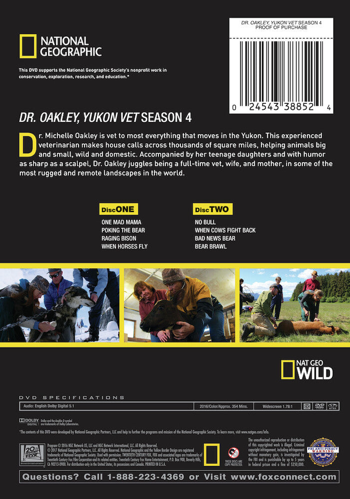 dr. oakley, yukon vet season 4 - Back Panel - DVD