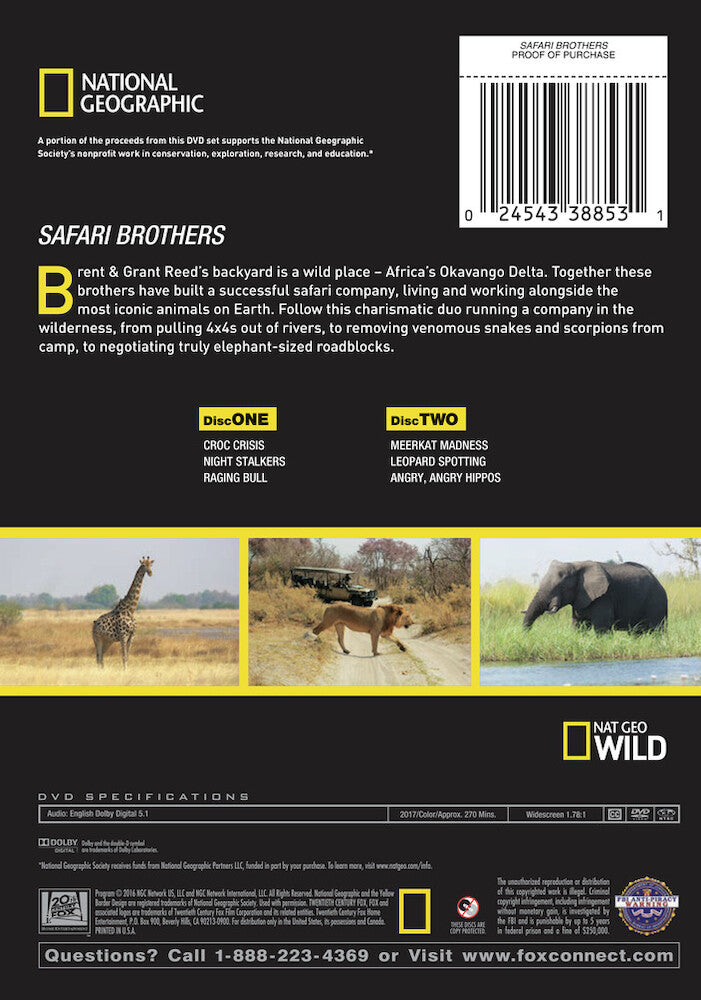safari brothers - Back Panel - DVD