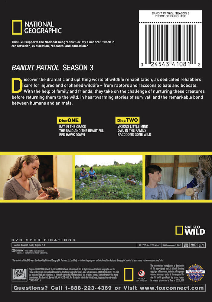 bandit patrol season 3 - Back Panel - DVD