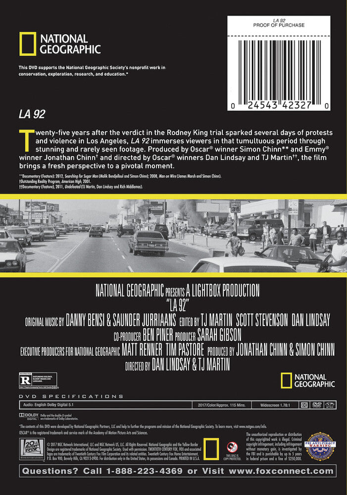 la 92 - Back Panel - DVD